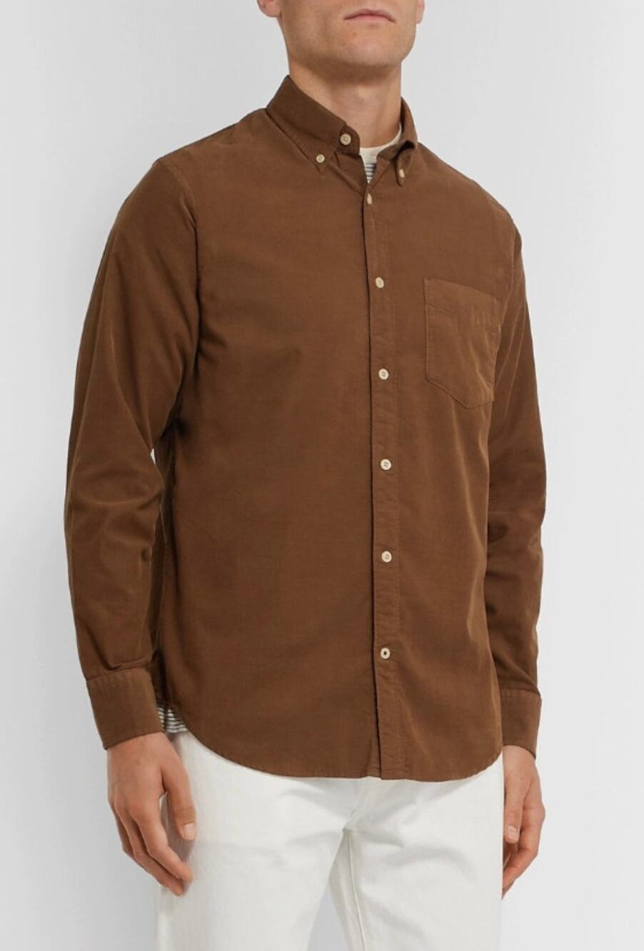 NN07 L brown casual button down